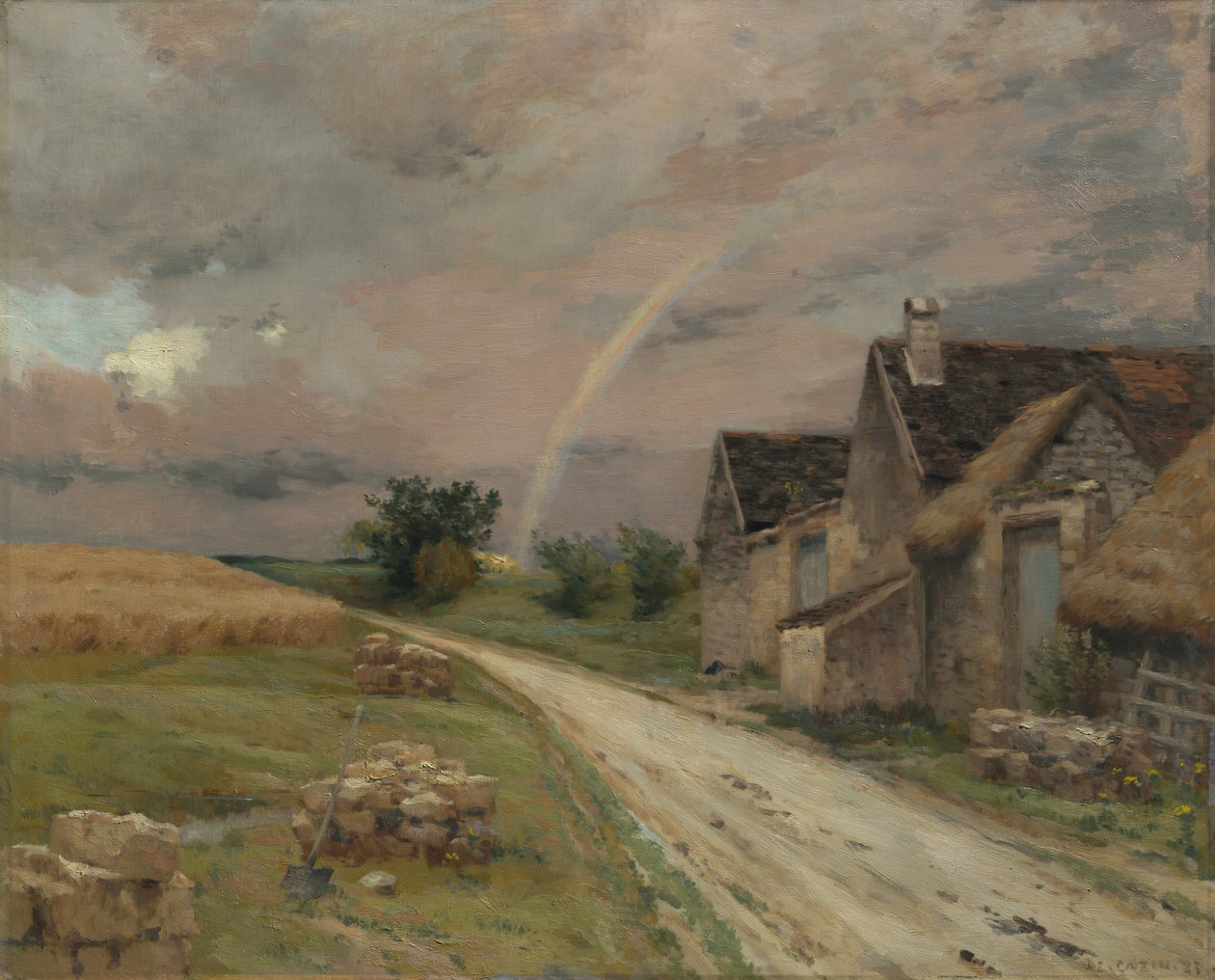 Regnbuen, Achères la Forêt, 1883. af Jean Charles Cazin