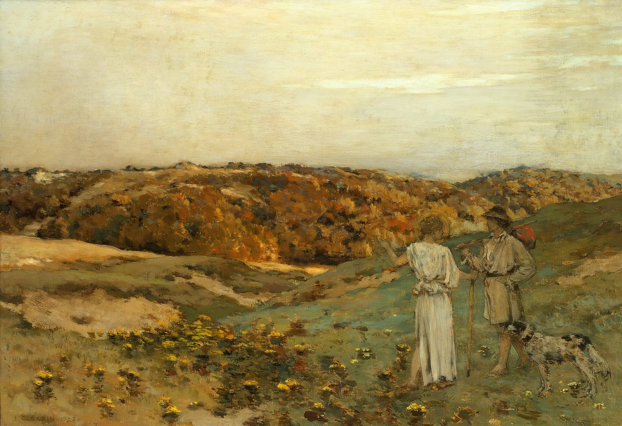Tobias og englen, 1878. af Jean Charles Cazin