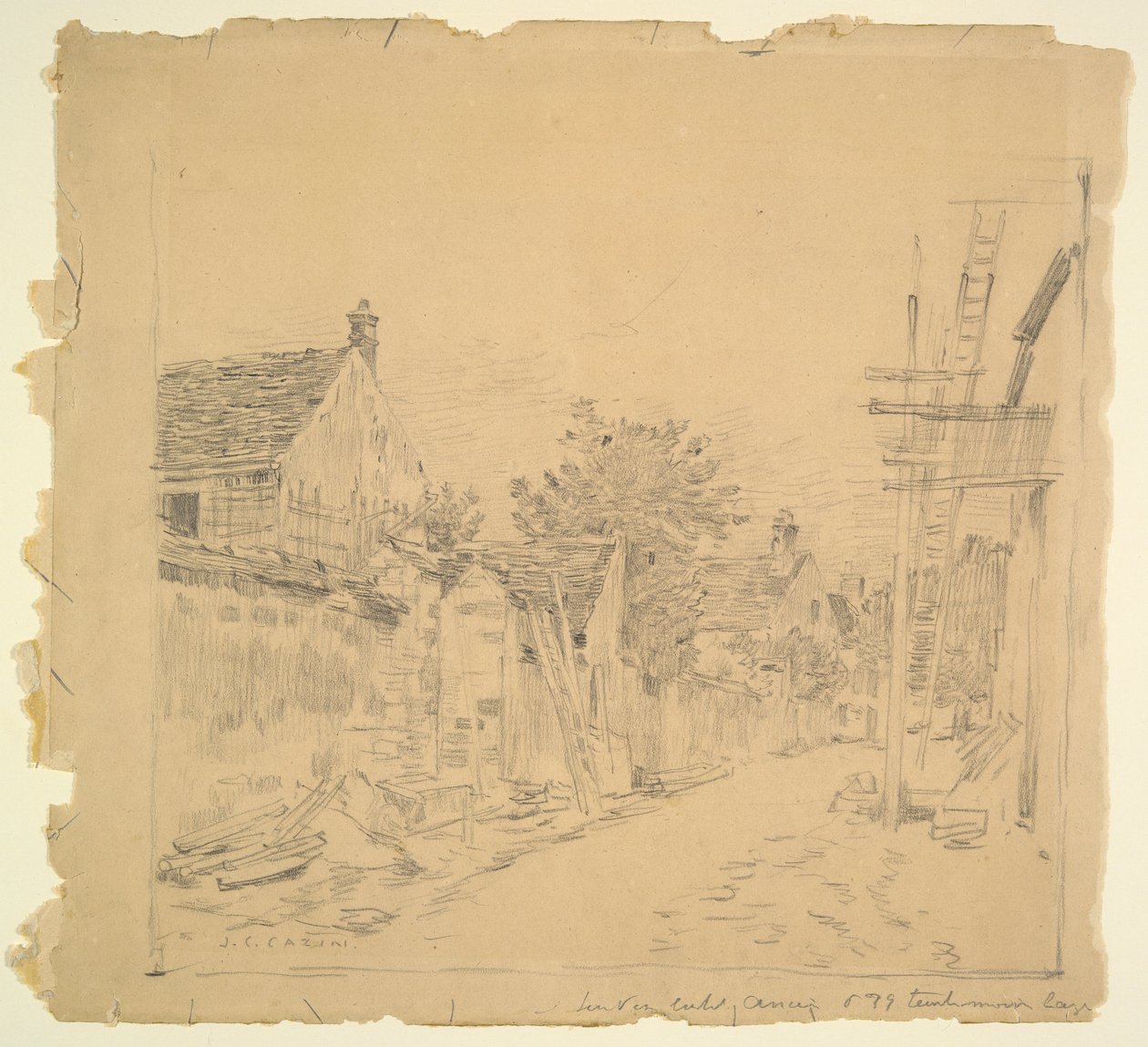 Landsbygade af Jean Charles Cazin