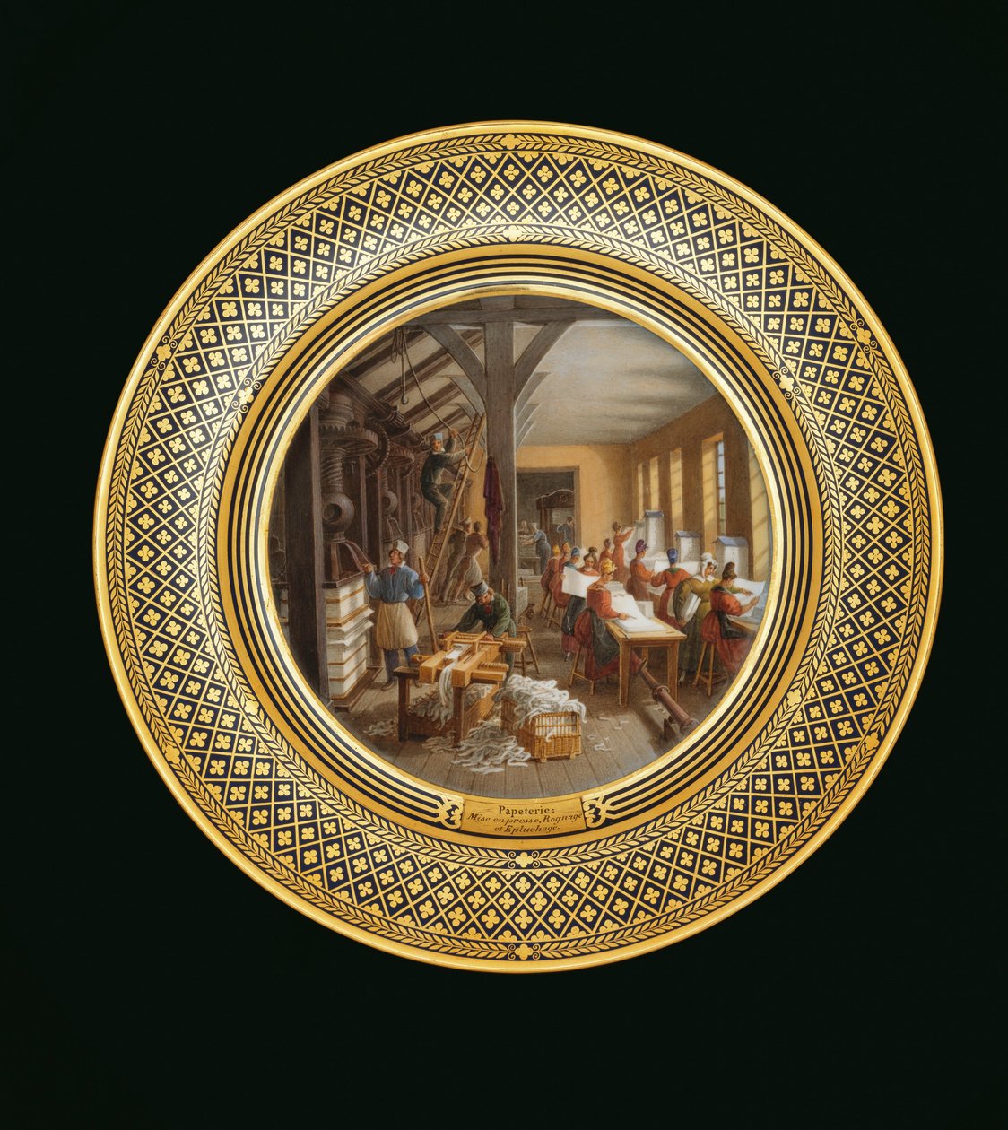 Papirvarer, ca. 1820-35 (porcelæn) af Jean Charles Develly