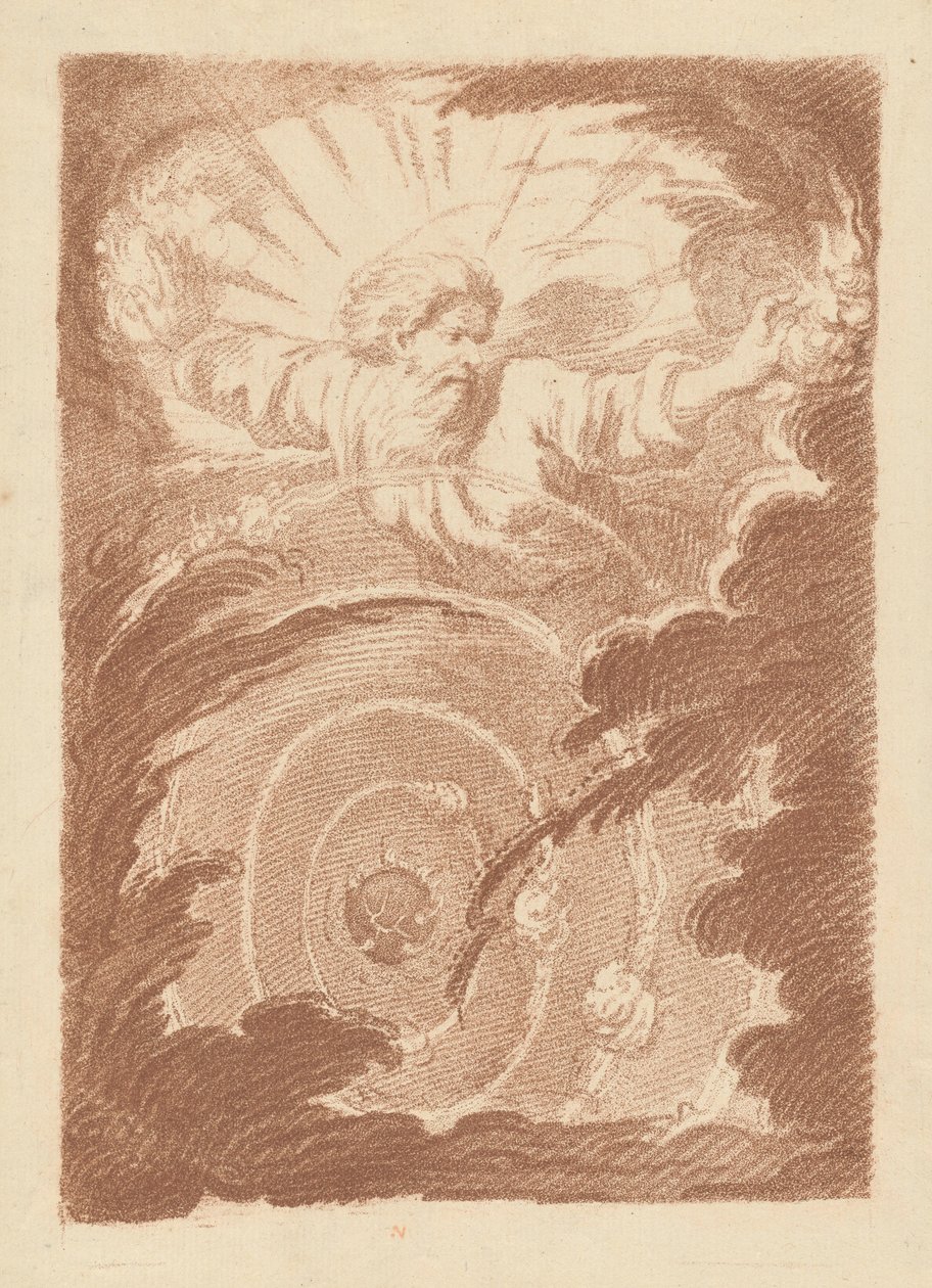 Gud Faderen skaber himlen af Jean Charles François