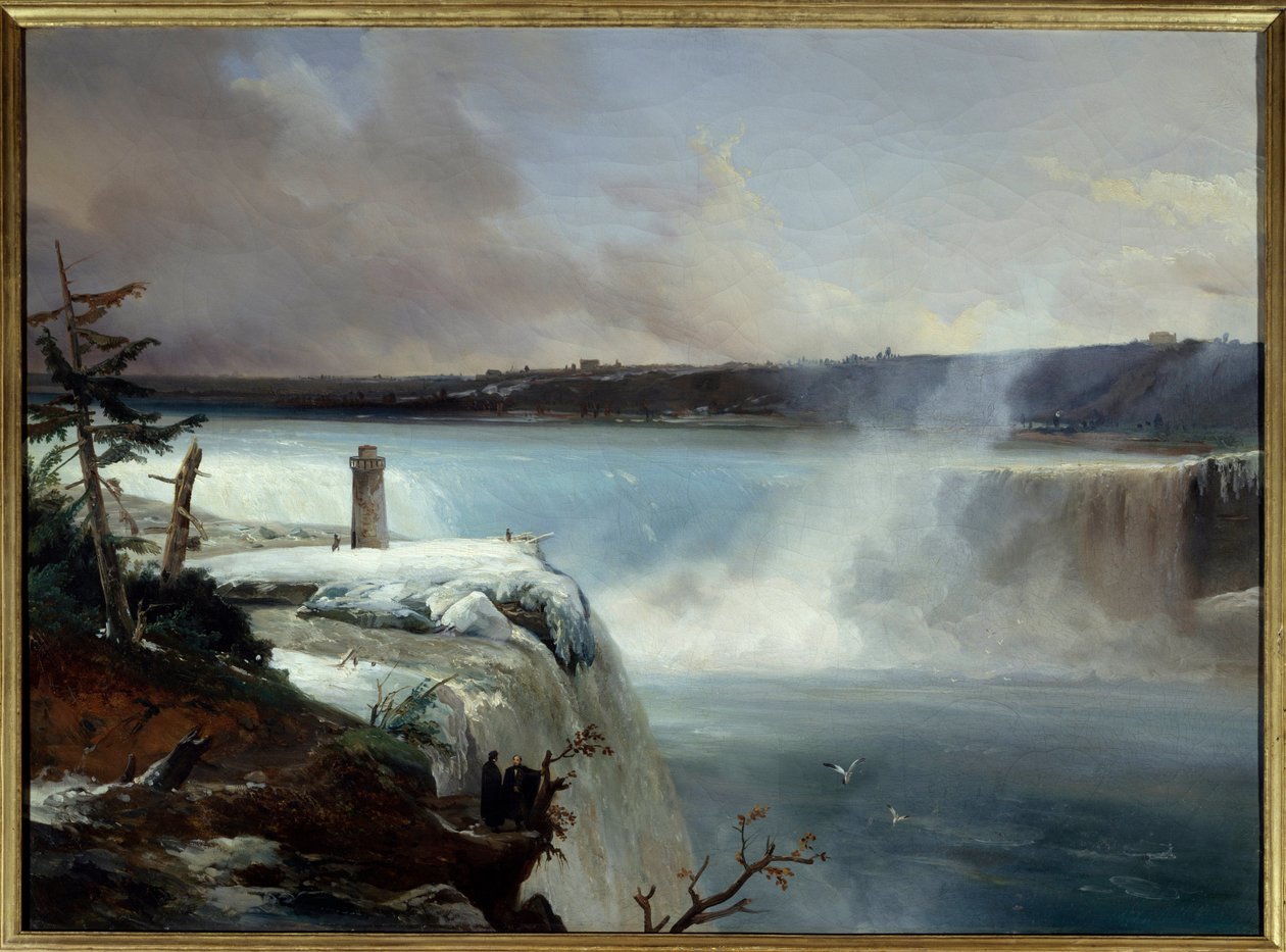 Niagara Falls. Maleri af Jean Charles Remond (1795-1875) af Jean Charles Joseph Rémond