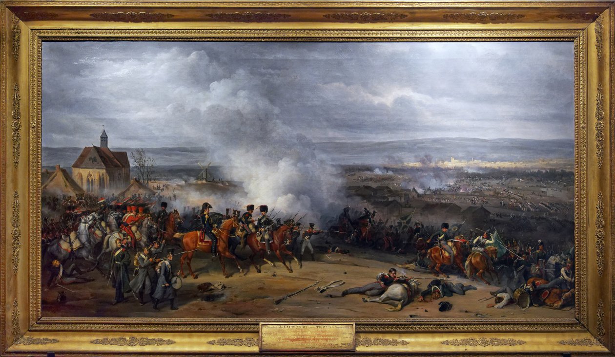 Slaget ved Laubressel, 3. marts 1814, ca. 1870 (olie på lærred) af Jean Charles Langlois
