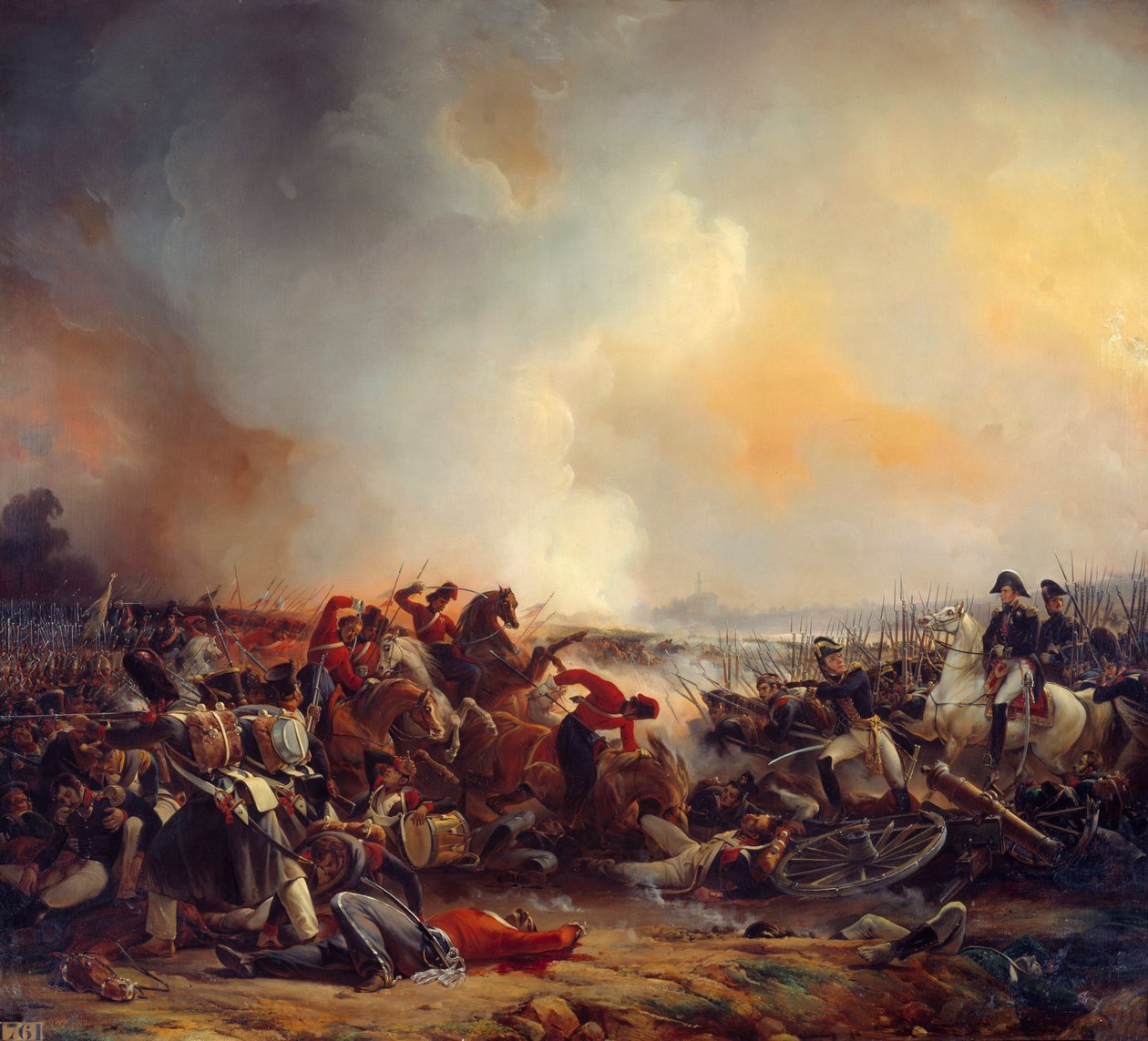 Slaget ved Polotsk den 18/08/1812 Maleri af Jean Charles Langlois (1789-1870) 1838 Søn. 2,33x2,56 m af Jean Charles Langlois