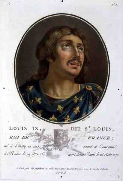 Portræt af Louis IX, kaldet 