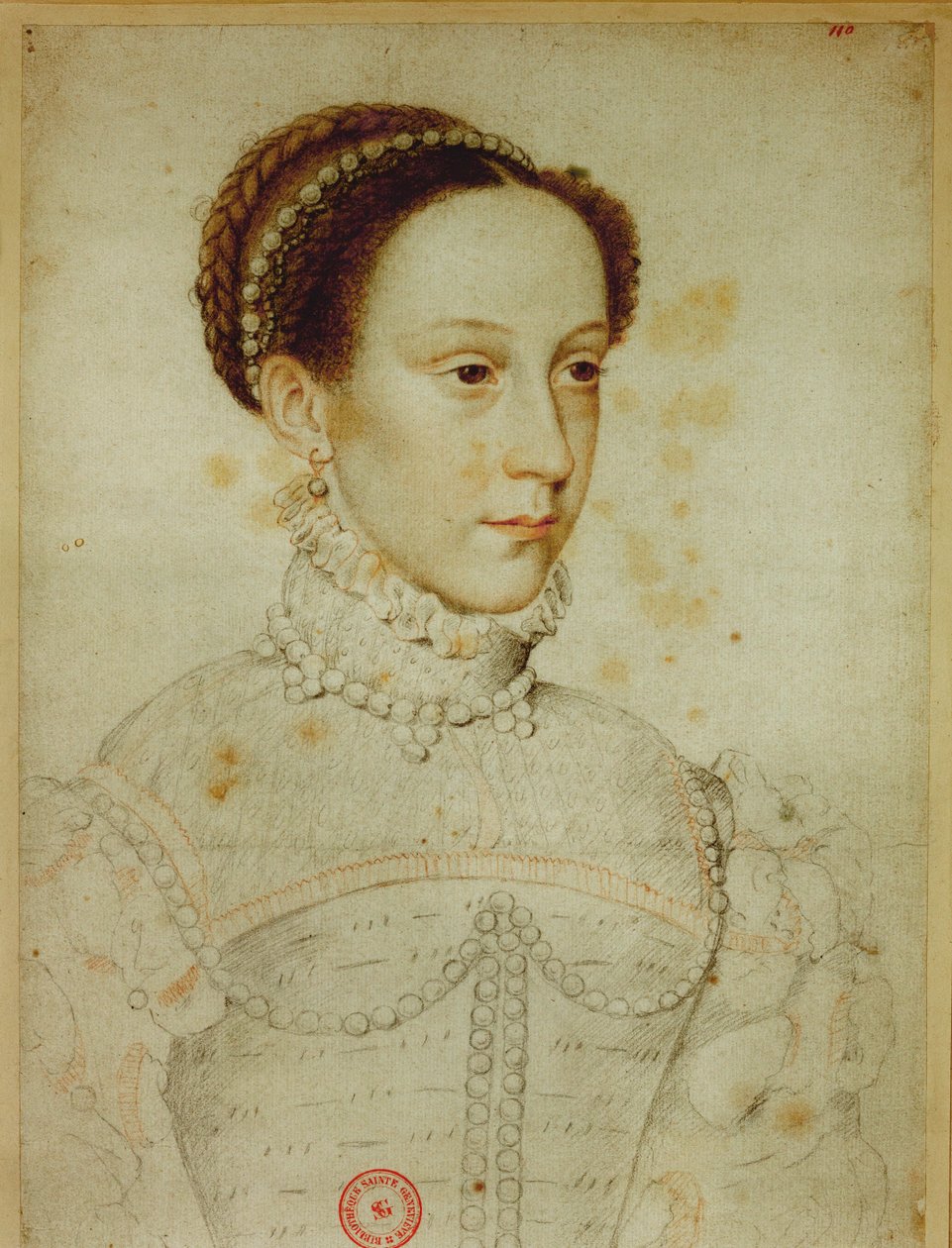 Maria Stuart, dronning af Skotland af Jean Clouet