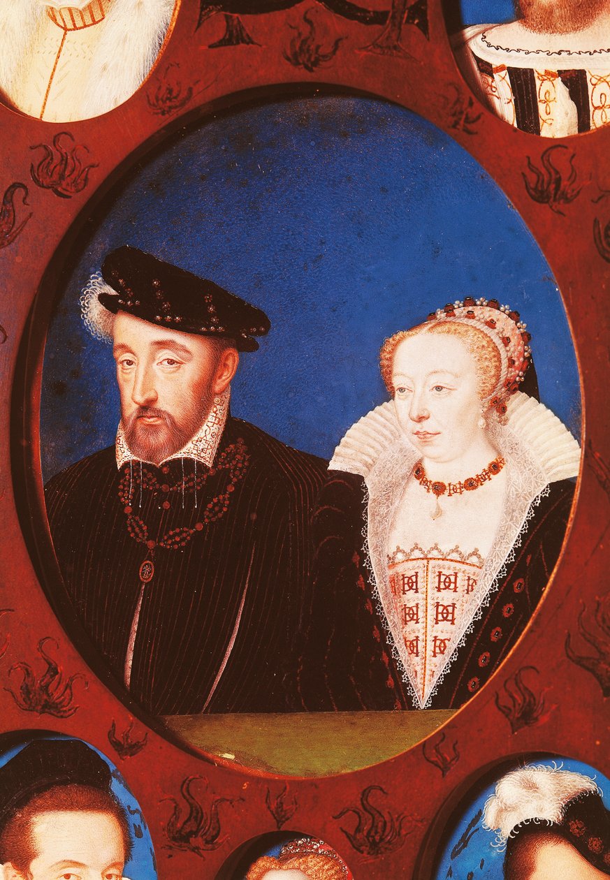 Portræt af Henrik II af Frankrig (Saint-Germain-en-Laye af Jean Clouet