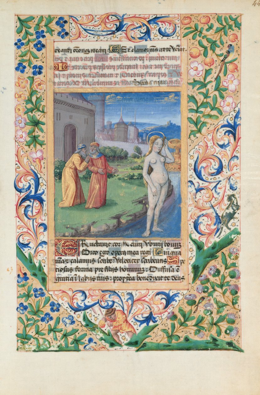 Fru Lat. Q.v.I.126 f.44 Susannah and the Elders, fra 