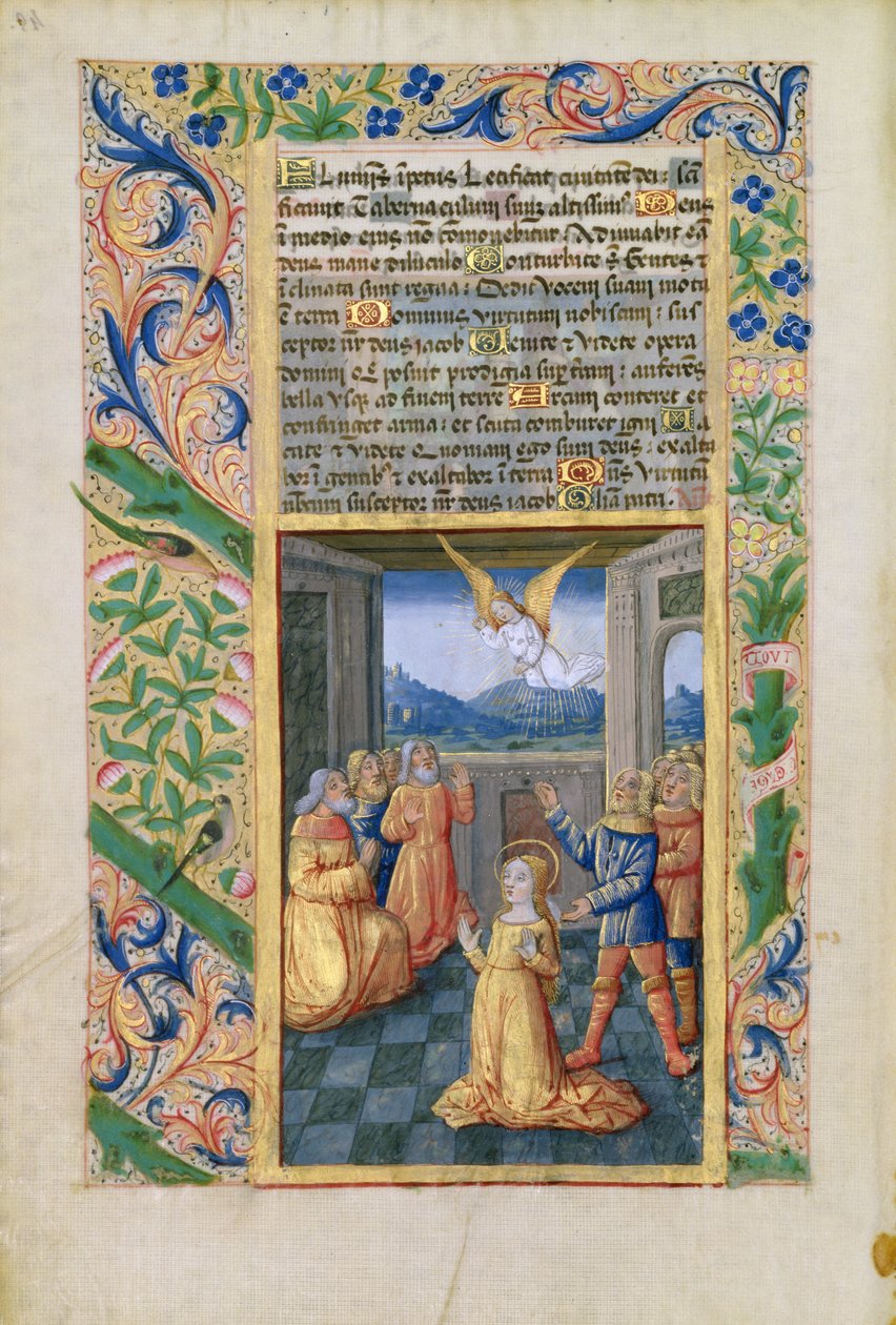 Fru Lat. Q.v.I.126 f.45v Judith beder, fra Louis dOrleans