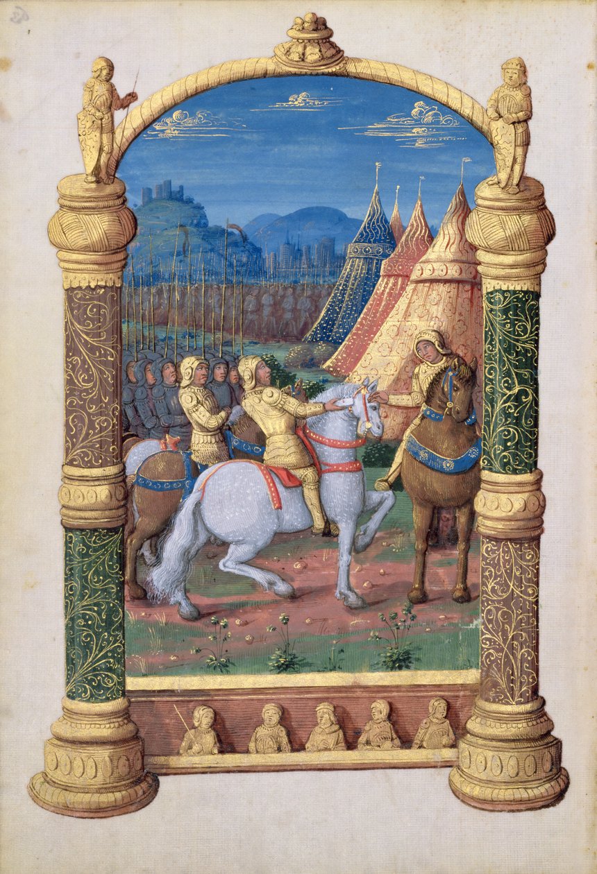 Fru Lat. Q.v.I.126 f.63v David og Absalom i krig om kronen, fra 
