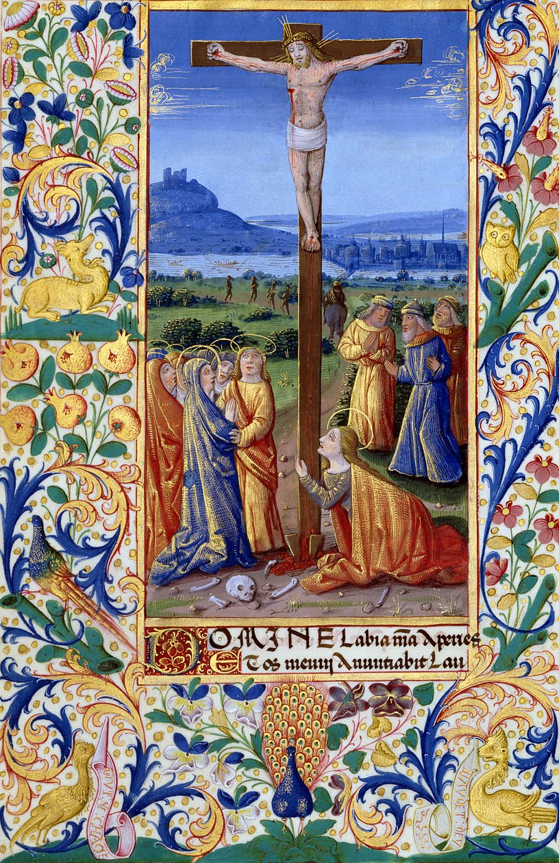 Fru Lat. Q.v.I.126 f.84v Korsfæstelsen, fra 