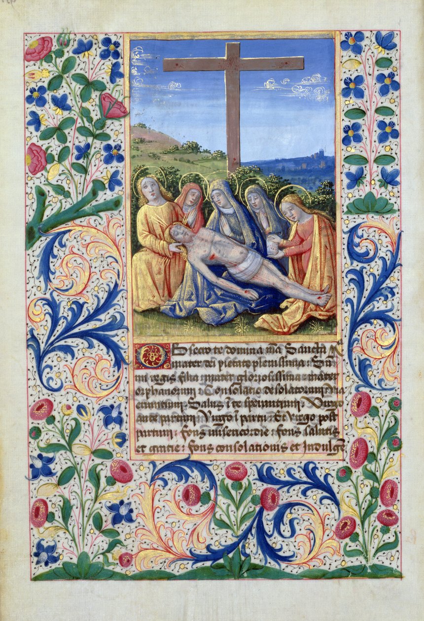 Fru Lat. Q.v.I.126 f.91v Klagesangen, fra Louis dOrleans