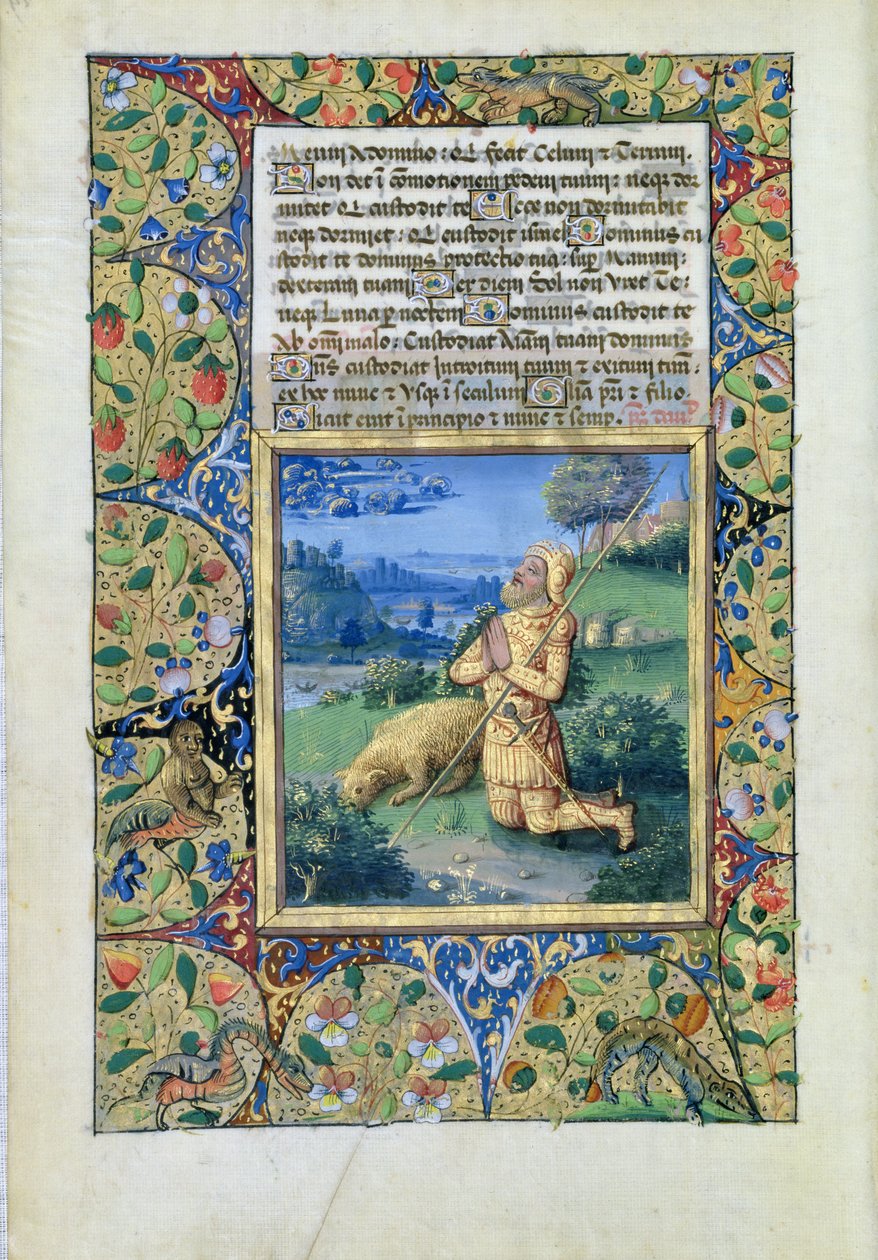 Ms. Lat. Q.v.I.126 fol. 29v Samuel kalder på Herren, fra Louis d