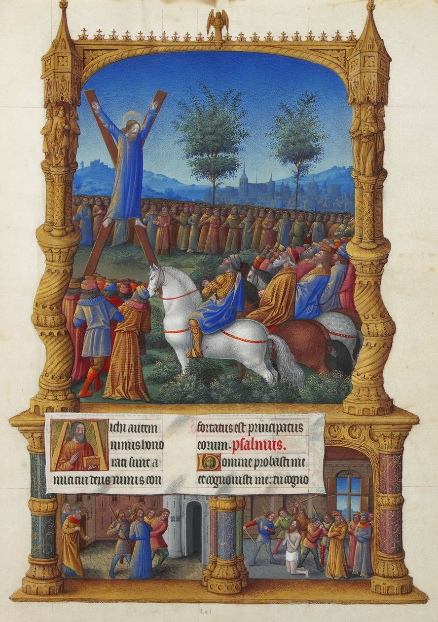 Très Riches Heures du Duc de Berry - Sankt Andreas Martyrium af Jean Colombe
