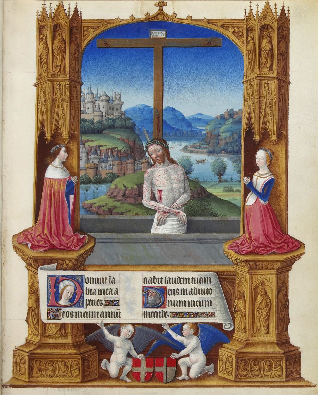Très Riches Heures du Duc de Berry The Man - of Sorrows af Jean Colombe