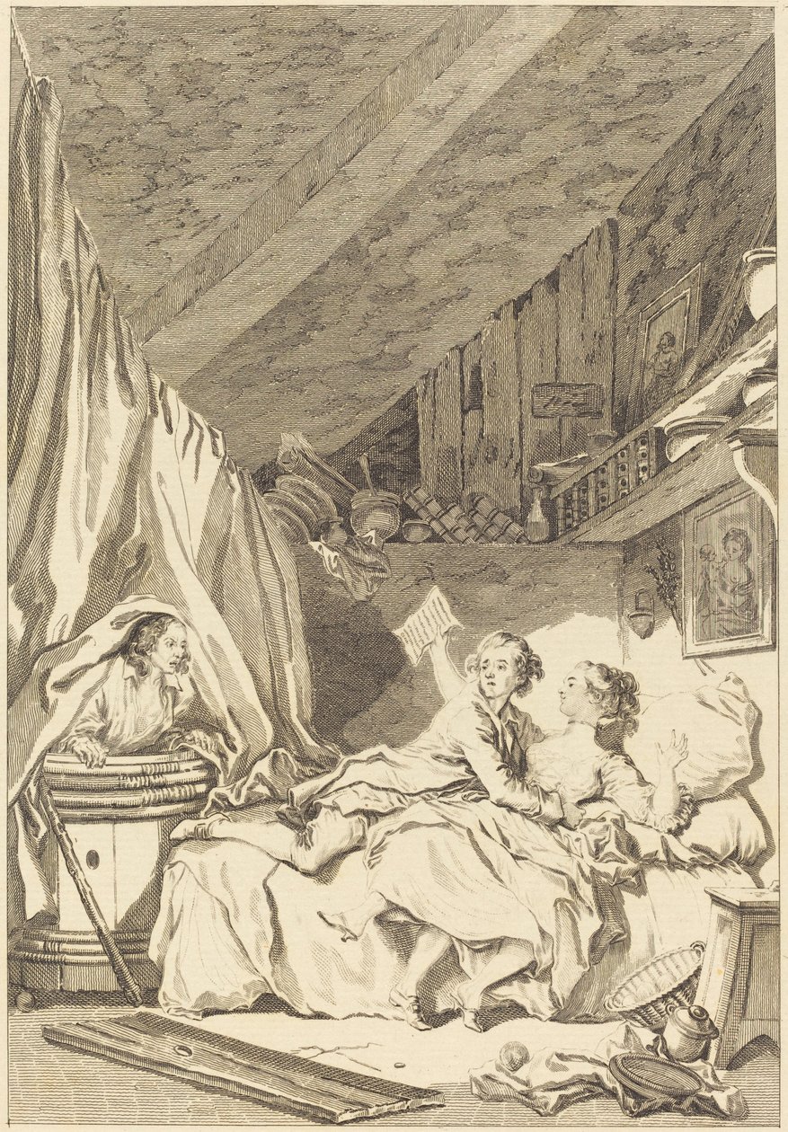 Skomagerne af Jean Dambrun after Jean Honoré Fragonard
