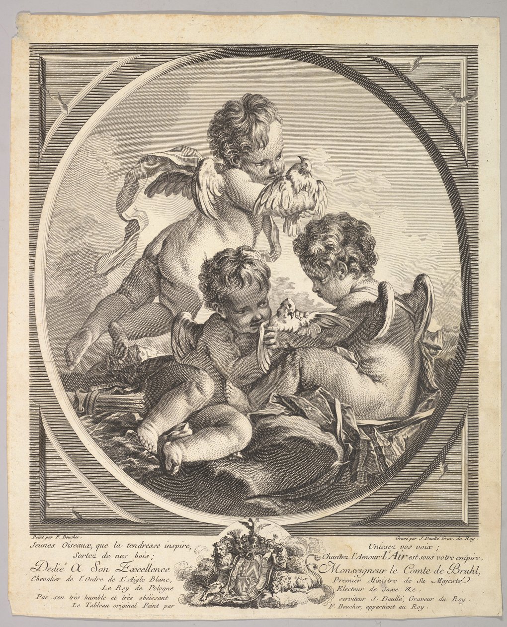 Luft, ca. 1748. af Jean Daullé