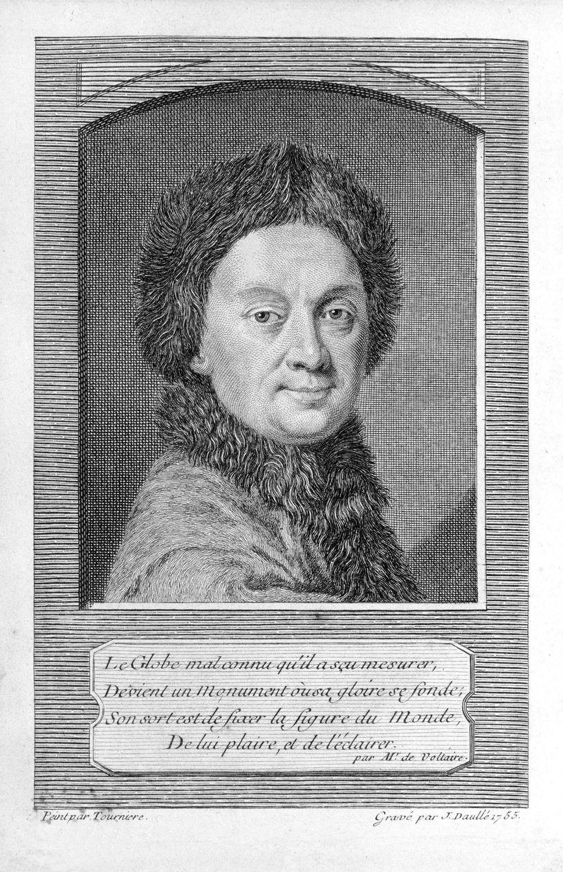 Pierre-Louis Moreau de Maupertuis, astronom (1698 - 1759). af Jean Daullé