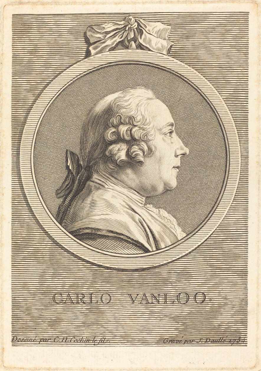 Carle Vanloo af Jean Daullé after Charles Nicolas Cochin II