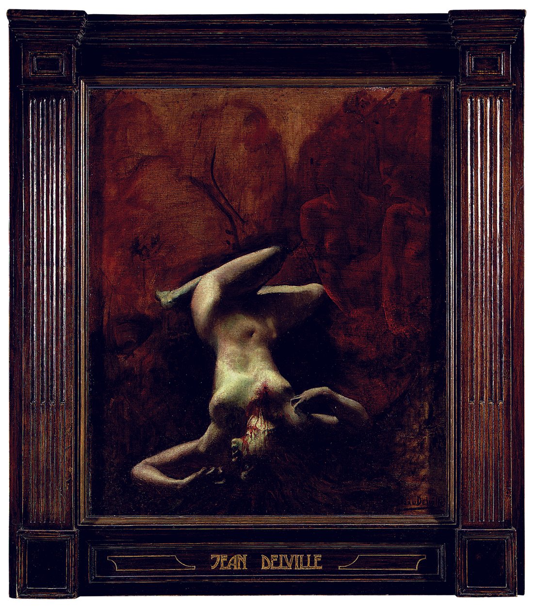 Le Crime (olie på lærred) af Jean Delville