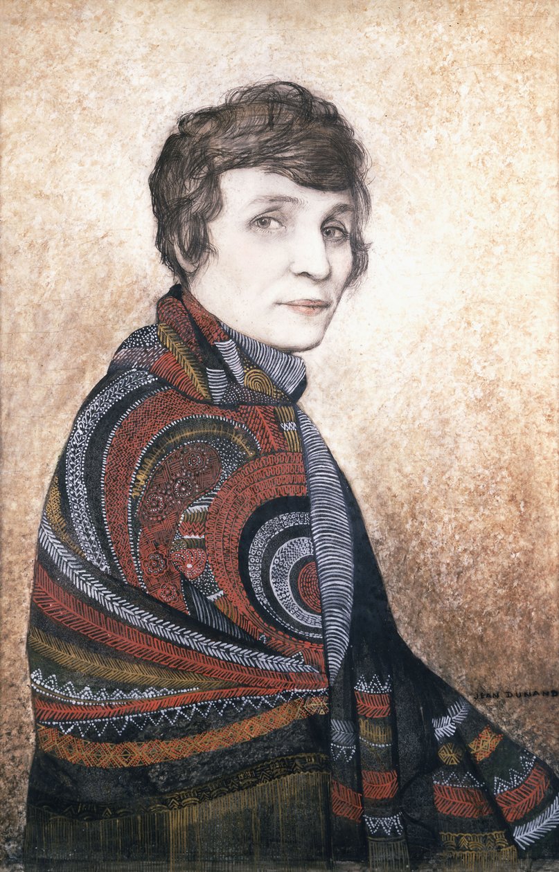 Portræt af Louise Boulanger af Jean Dunand