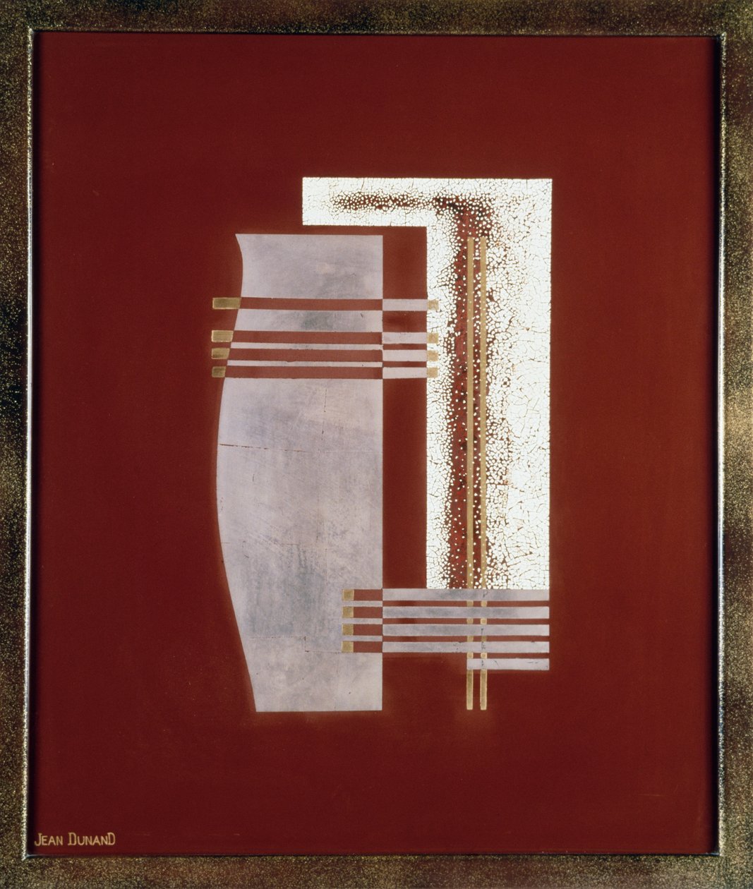 Totem, 20. (lakeret sølv og guldpanel) af Jean Dunand
