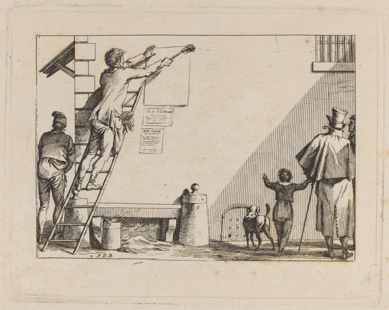 Gadescene af Jean Duplessis Bertaux