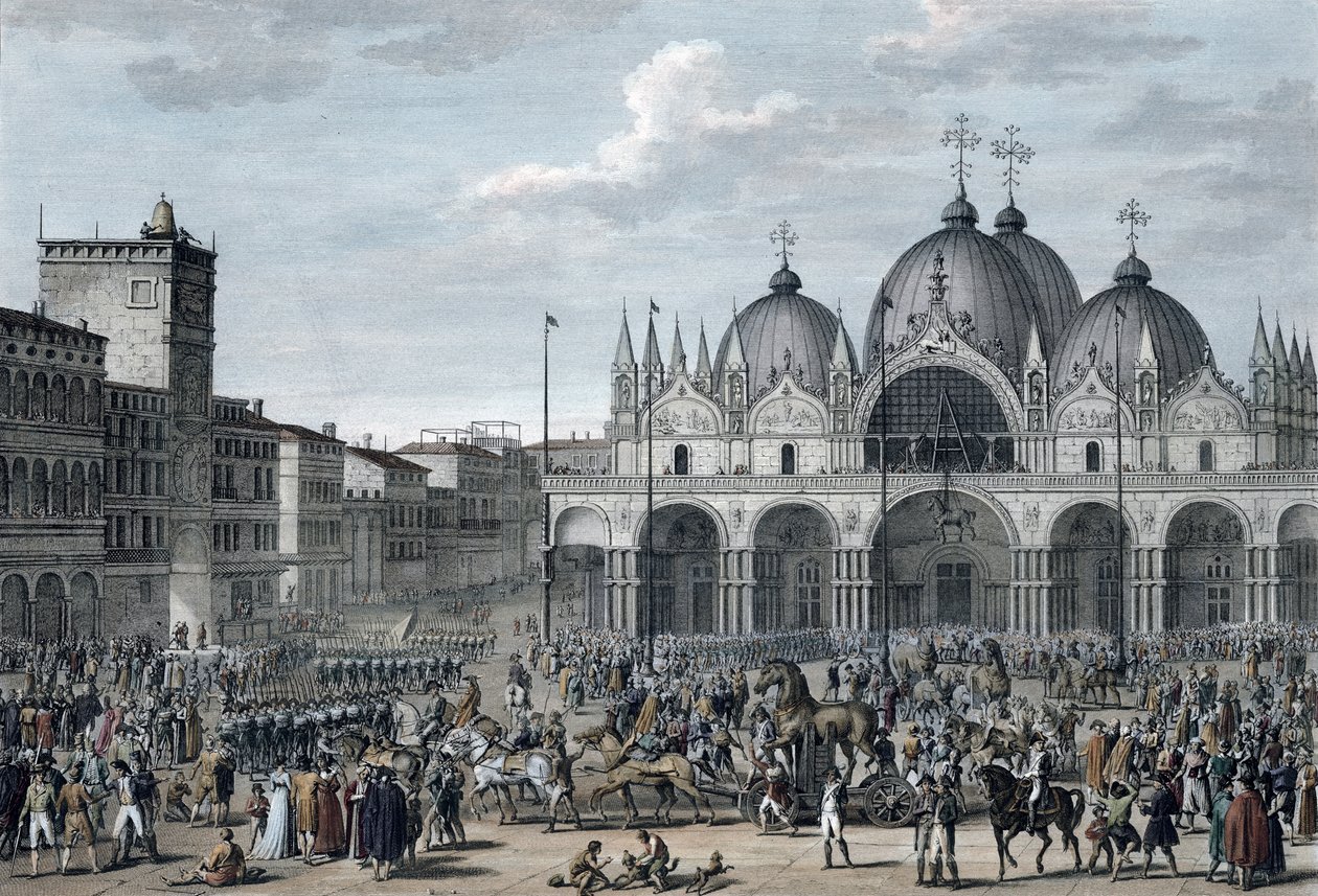 Franskmændenes indtog i Venedig, Floreal, år 5. maj 1797 af Jean Duplessis Bertaux