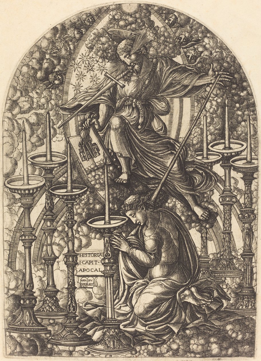 Sankt Johannes ser de syv gyldne lysestager af Jean Duvet