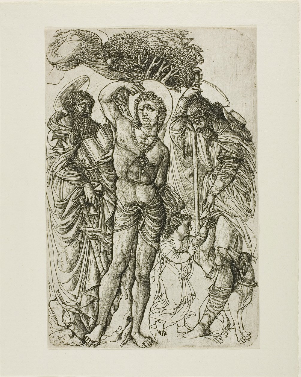 Saint Sebastian, Saint Anthony og Saint Roch af Jean Duvet