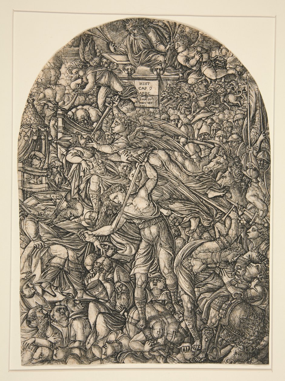 The Angel Sounding the sixth Trumpet, fra Apocalypse-serien af Jean Duvet
