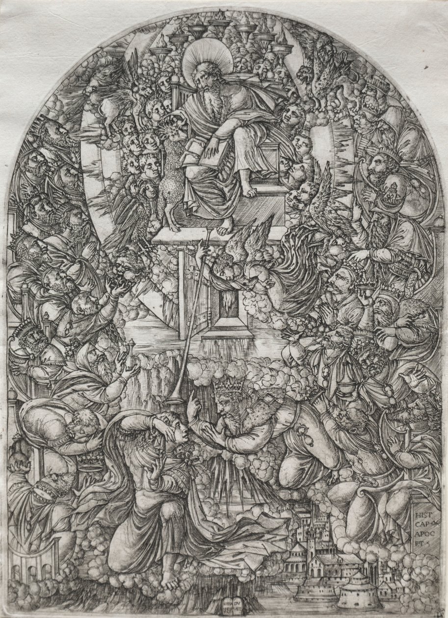 The Apocalypse: St. John Summoned to Heaven, 1555. af Jean Duvet