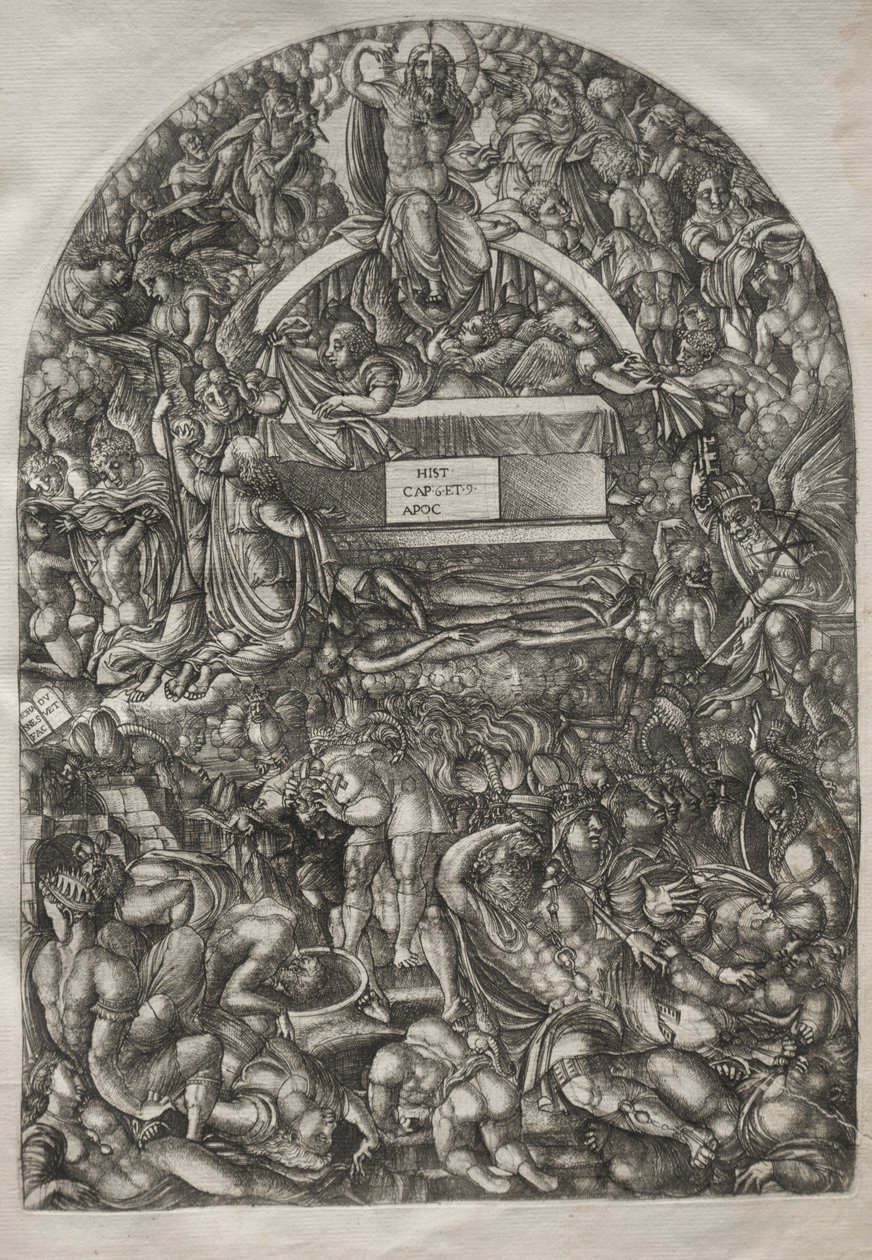 Apokalypsen: En stjerne falder og får helvede til at åbne, 1546-1556. af Jean Duvet