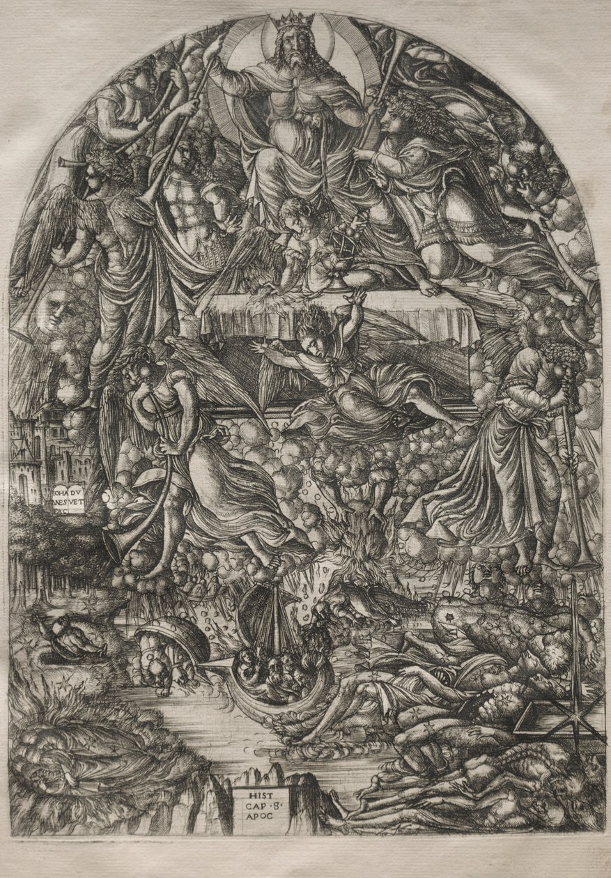 Apokalypsen: Åbningen af det syvende segl, 1546-1556. af Jean Duvet