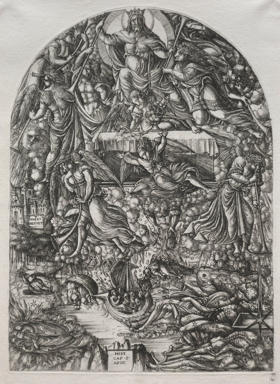 Apokalypsen: Åbningen af det syvende segl, 1561. af Jean Duvet