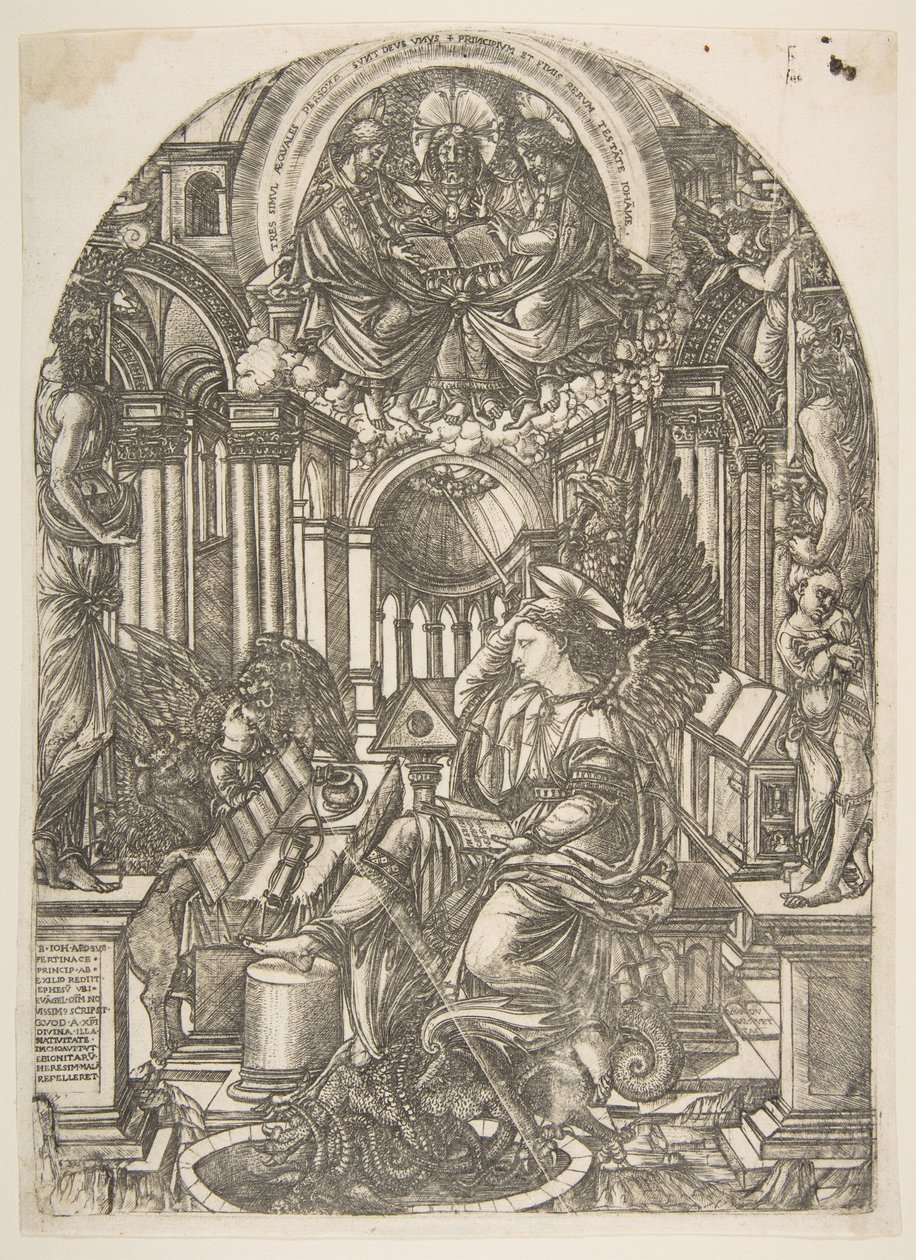 Johannes evangelistens åbenbaring, fra Apocalypse.n.d. af Jean Duvet