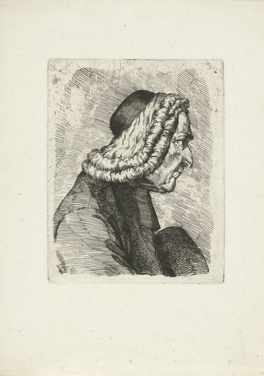 Portræt af Francois-Philippe Mesenguy af Jean Duvivier (attributed to)