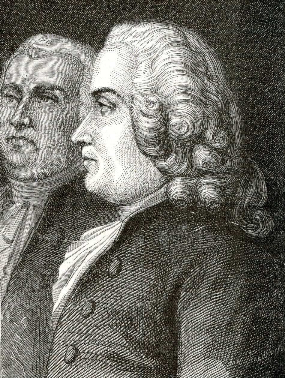 Franske revolution 1789-1799 Tronchet og Malesherbes Guillaume Chretien de Lamoignon de Malesherbes af Jean Edouard (1824 99) Dargent