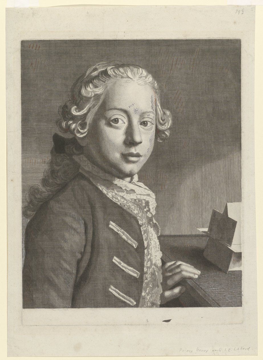 Portræt af Henry Frederick, hertug af Cumberland Portræt af Hendrik Frederik, hertug af Cumberland af Jean Etienne Liotard (attributed to)
