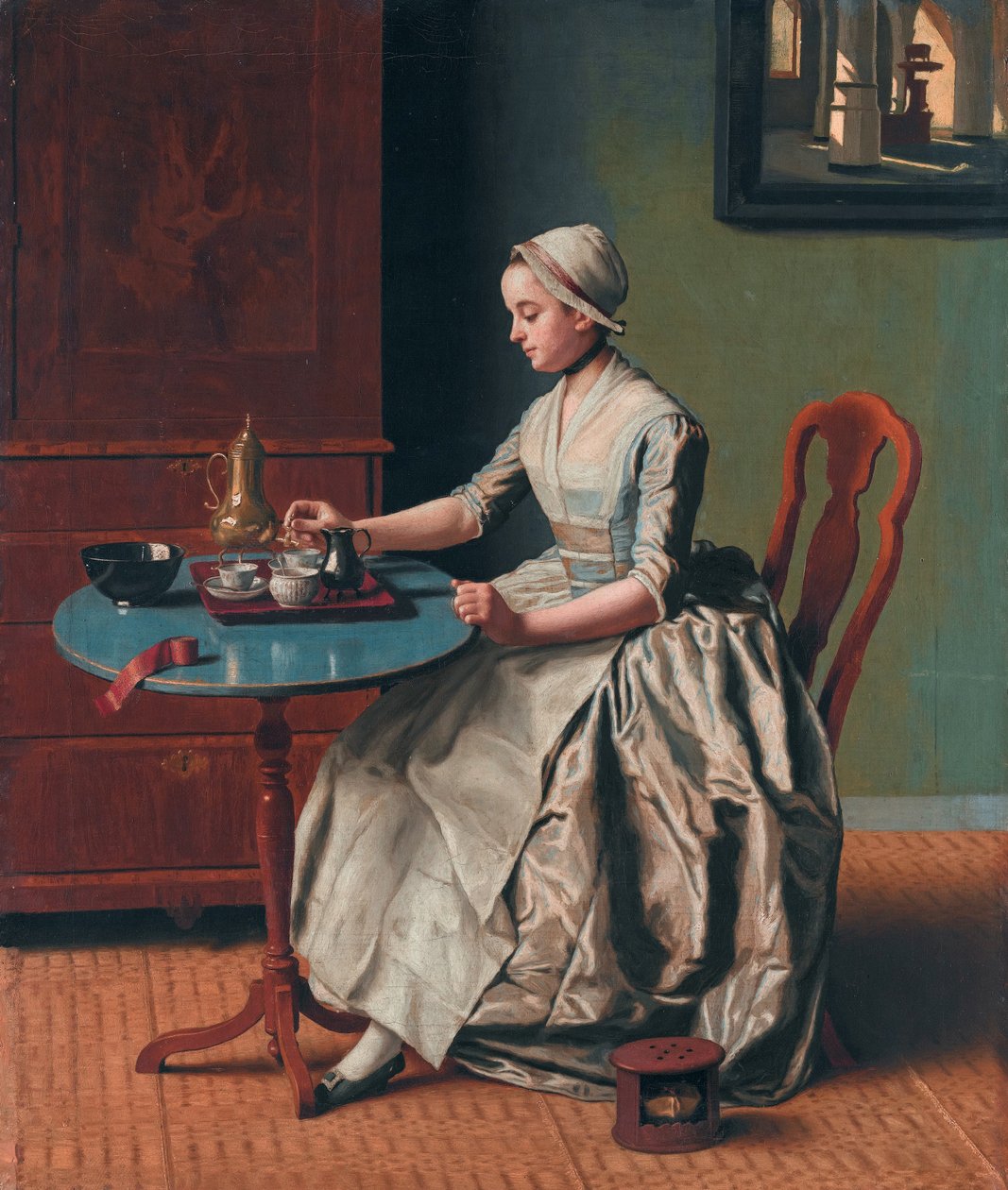 En hollandsk pige til morgenmad af Jean Étienne Liotard
