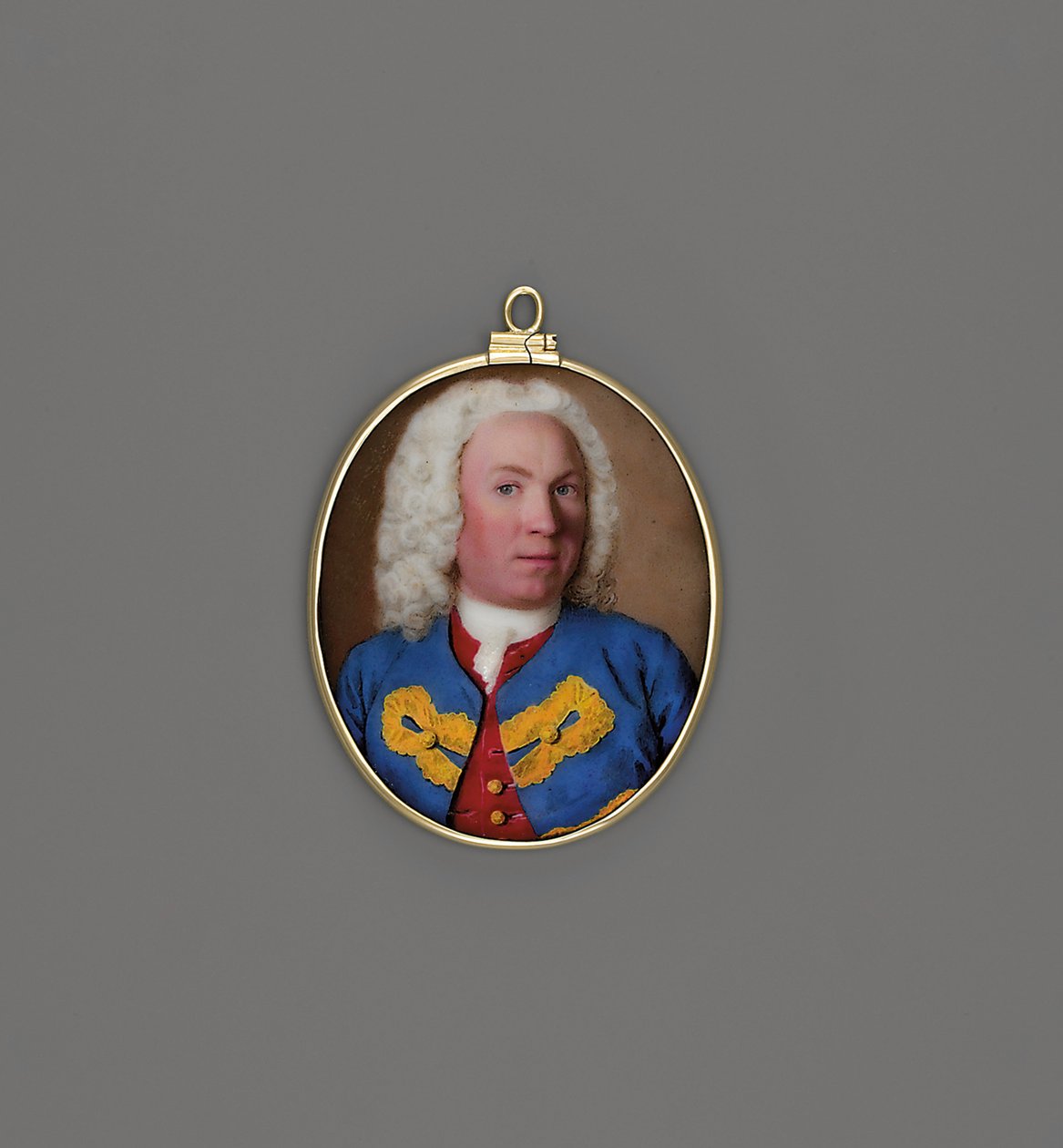 En gentleman, kaldet Hugh, Earl of Marchmont (emalje på kobber) af Jean Étienne Liotard