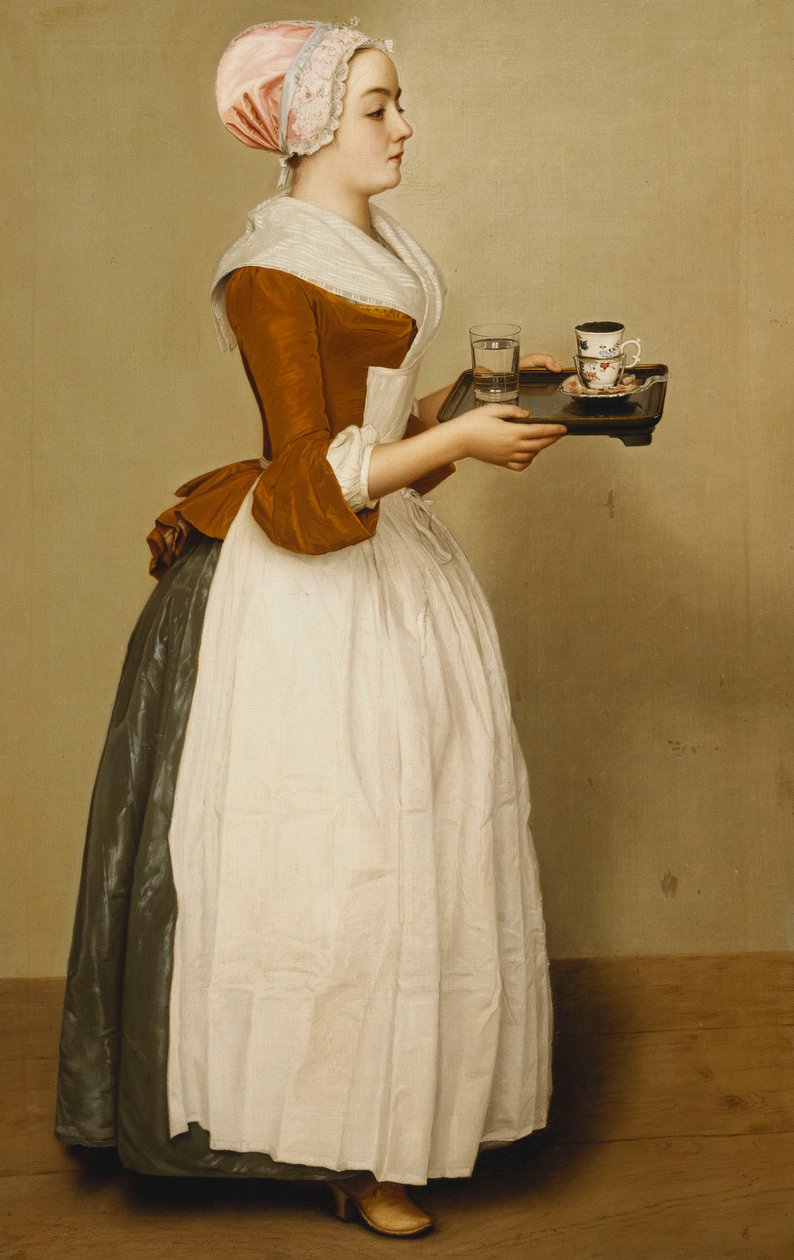 Kop chokolade; Chokoladekoppen, af Jean Étienne Liotard