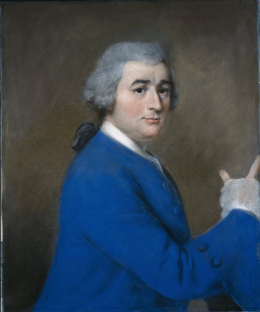 David Garrick, i høj overfrakke (pastel på papir) af Jean Étienne Liotard