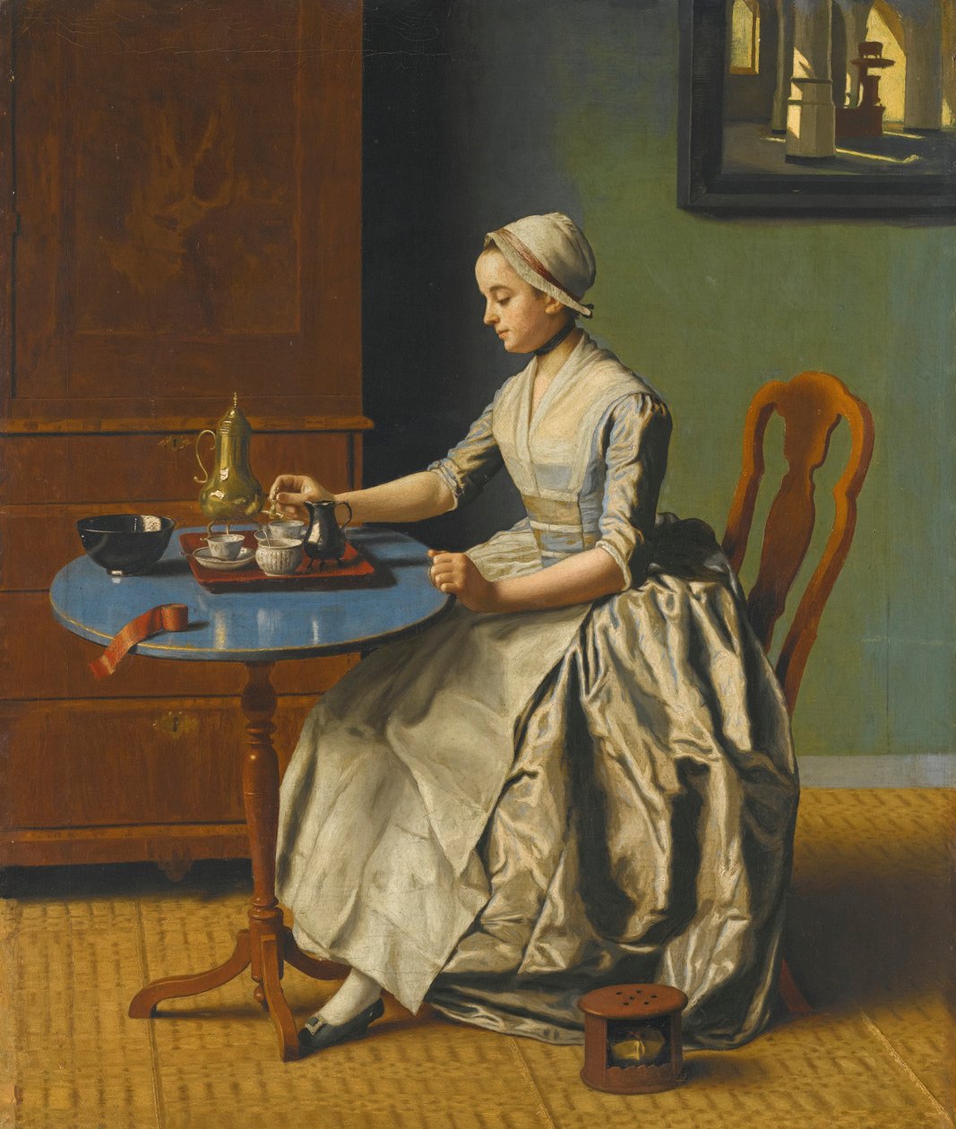 Hollandsk pige til morgenmad af Jean Étienne Liotard