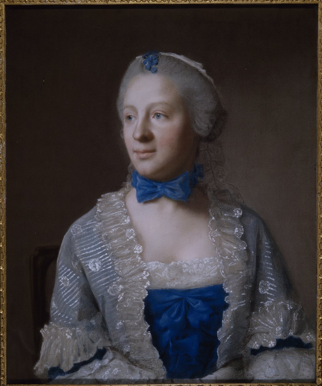 Eva Marie Veigel (pastel på papir) af Jean Étienne Liotard