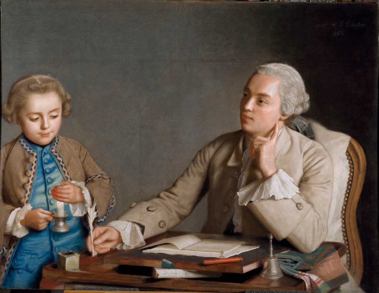 LÉcriture The Writing, 1752. af Jean Étienne Liotard