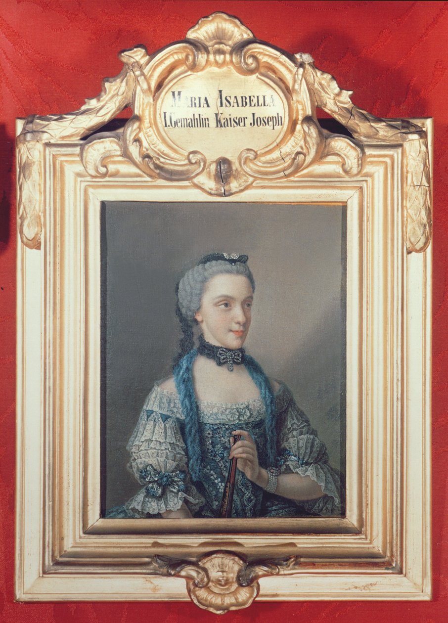 Maria Isabella af Parma, første hustru til Josef II den Hellige Romerske Kejser (1741-90) 1762 af Jean Étienne Liotard