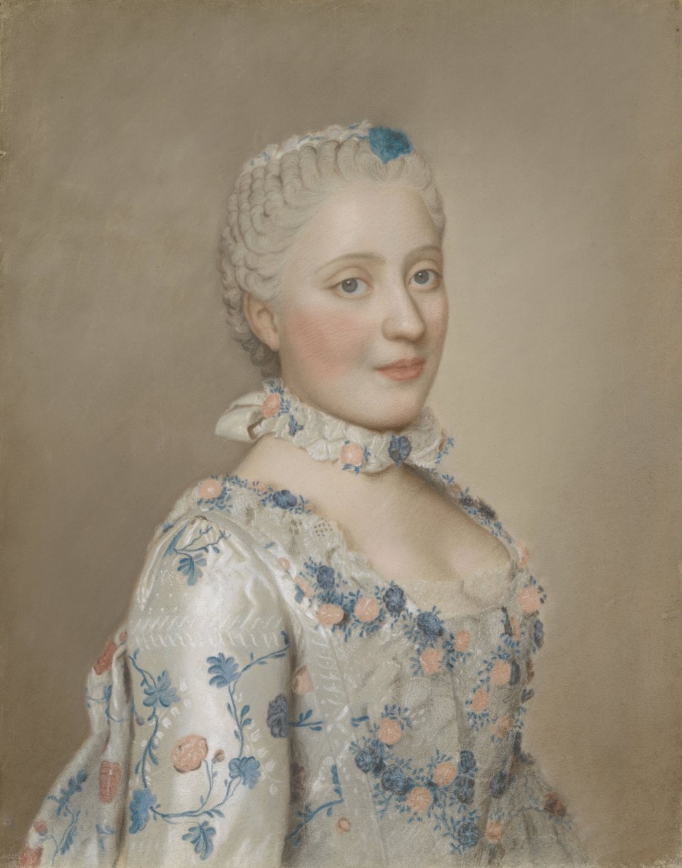 Maria Josepha af Sachsen, Dauphine af Frankrig Portræt af Marie Josèphe af Sachsen (1731-67), Dauphine af Frankrig af Jean Étienne Liotard