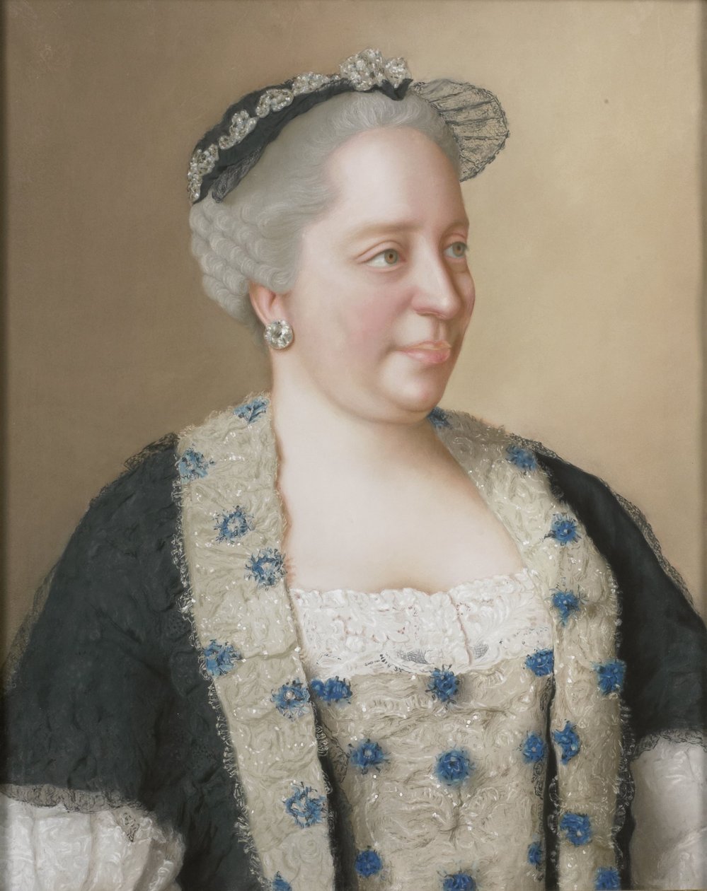 Maria Theresa af Østrig (1717-80), ærkehertuginde af Østrig, dronning af Ungarn og Bøhmen, romersk-tysk kejserinde af Jean Étienne Liotard