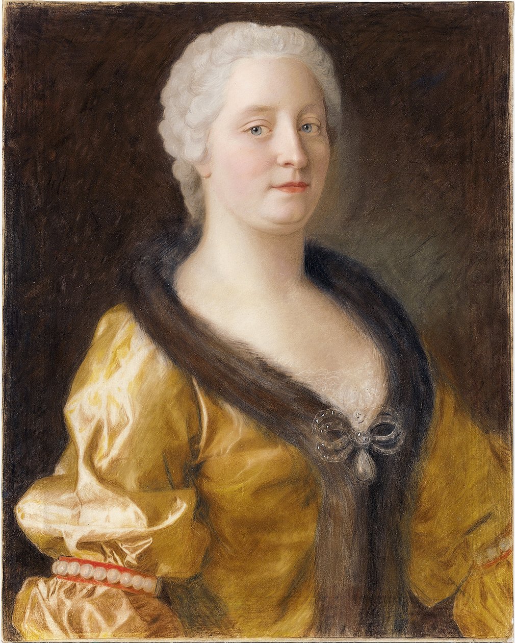 Portræt af kejserinde Maria Theresia af Østrig af Jean Étienne Liotard